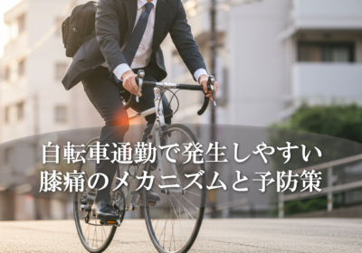 自転車通勤で発生しやすい膝痛のメカニズムと予防策