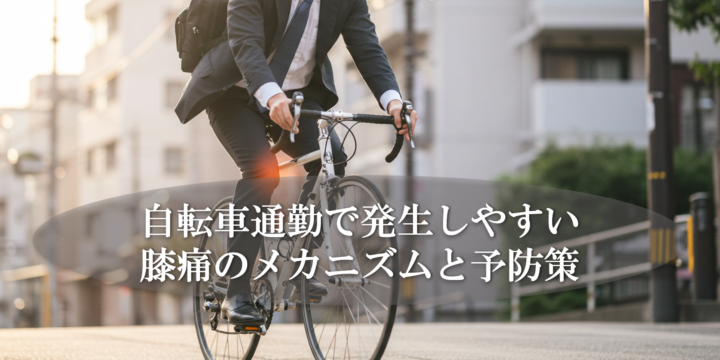 自転車通勤で発生しやすい膝痛のメカニズムと予防策
