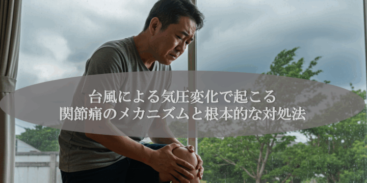 台風による気圧変化で起こる関節痛のメカニズムと根本的な対処法