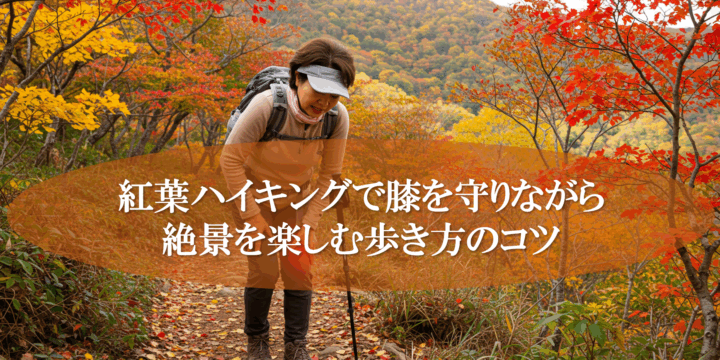 紅葉ハイキングで膝を守りながら絶景を楽しむ歩き方のコツ